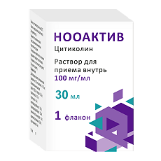 Купить Нооактив раствор для приема внутрь 100 мг/мл 30 мл в комплекте с шприцем-дозатором 1 шт цена