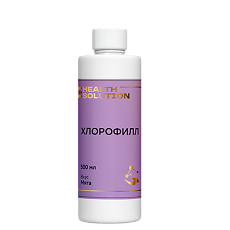 Купить Health Solution Хлорофилл/Chlorophyll со вкусом мяты жидкость во фл по 500 мл 1 шт цена