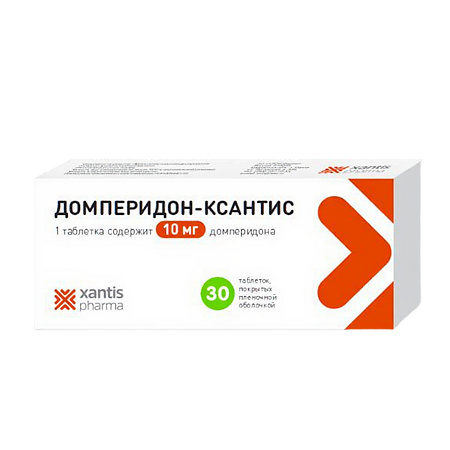 Домперидон-Ксантис таблетки покрыт.плен.об. 10 мг 30 шт