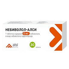 Купить Небиволол-АЛСИ таблетки 5 мг 30 шт цена
