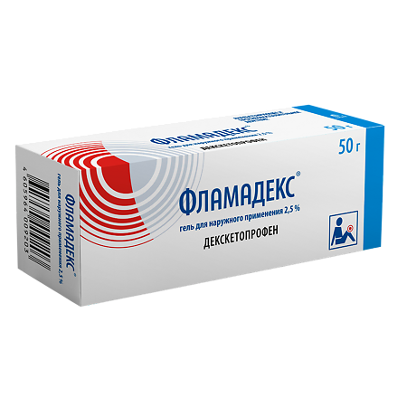 Фламадекс гель для наружного применения 2,5 % 50 г 1 шт