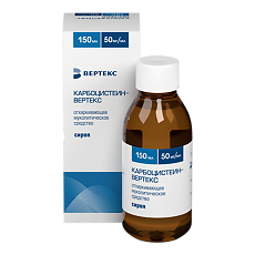 Купить Карбоцистеин-Вертекс сироп 50 мг/мл флакон 150 мл 1 шт цена