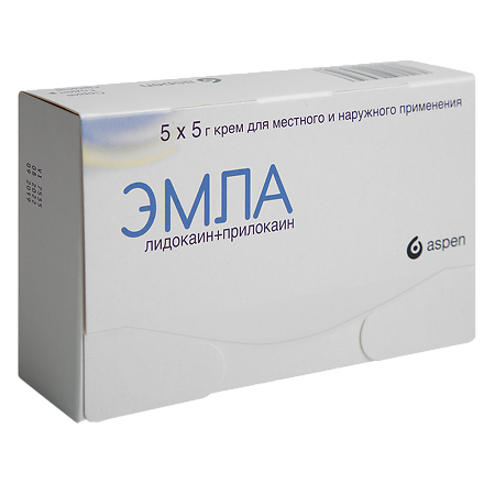 Эмла крем для местного и наружного применения 5 г туба 5 шт