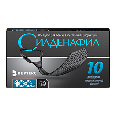 Купить Силденафил таблетки покрыт.плен.об. 100 мг 10 шт цена