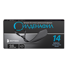 Купить Силденафил таблетки покрыт.плен.об. 25 мг 14 шт цена