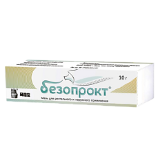 Купить Безопрокт мазь для ректального и наружного применения 10 г 1 шт цена
