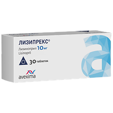 Купить Лизипрекс таблетки 10 мг 30 шт цена
