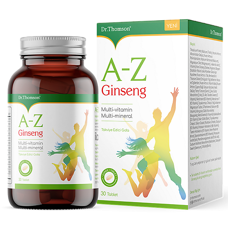 Dr. Thomson A-Z Ginseng / Доктор Томсон A-Z Женьшень таблетки покрыт.об. массой 1827 мг 30 шт