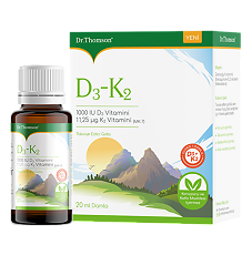 Купить Dr. Thomson Vitamin D3-K2 / Доктор Томсон Витамин D3-K2 жидкость во флаконах по 20 мл с дозатором-капельницей 1 шт цена