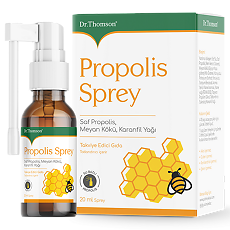 Изображение товара Dr. Thomson Propolis Spray / Доктор Томсон Прополис Спрей со вкусом мяты жидкость во флаконах по 20 мл с дозатором-распылителем 1 шт