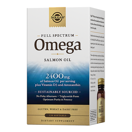 Солгар Омега-Комплекс из дикого океанического лосося капсулы массой 1797 мг 120 шт