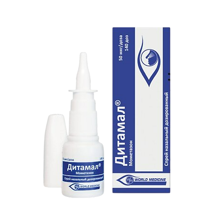 Дитамал спрей назальный дозированный 50 мкг/доза 140 доз 1 шт