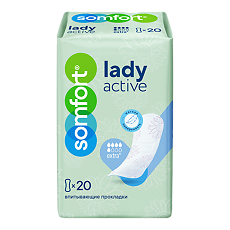 Купить Somfort Lady Active Прокладки впитывающие Extra 20 шт цена
