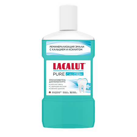 Lacalut Рure Calcium Ополаскиватель для полости рта 475 мл 1 шт