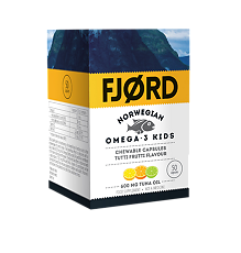 Купить Fjord Norwegian Omega-3 Kids/Фьорд Норвежская Омега-3 Кидс капсулы по 0,9 г 50 шт цена