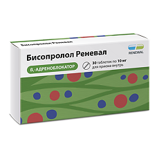 Изображение товара Бисопролол Реневал таблетки покрыт.плен.об. 10 мг 30 шт