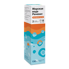 Купить Морская вода Реневал раствор для промывания полости носа с насадками 150 мл 1 шт цена