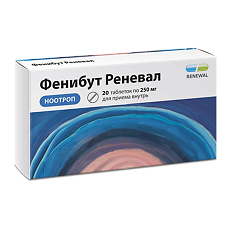 Купить Фенибут Реневал таблетки 250 мг 20 шт цена