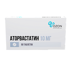 Изображение товара Аторвастатин таблетки покрыт.плен.об. 10 мг 90 шт