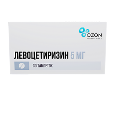 Купить Левоцетиризин таблетки покрыт.плен.об. 5 мг 30 шт цена