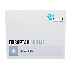 Купить Лозартан таблетки покрыт.плен.об. 100 мг 60 шт цена