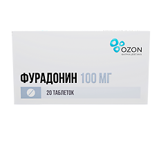 Купить Фурадонин таблетки 100 мг 20 шт цена