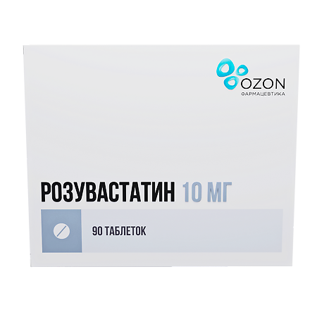 Розувастатин таблетки покрыт.плен.об. 10 мг 90 шт