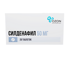 Изображение товара Силденафил таблетки покрыт.плен.об. 50 мг 20 шт