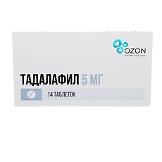 Купить Тадалафил таблетки покрыт.плен.об. 5 мг 14 шт цена