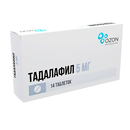 Тадалафил таблетки покрыт.плен.об. 5 мг 14 шт