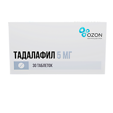 Изображение товара Тадалафил таблетки покрыт.плен.об. 5 мг 30 шт