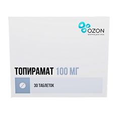 Изображение товара Топирамат таблетки покрыт.плен.об. 100 мг 30 шт