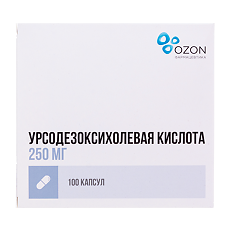 Изображение товара Урсодезоксихолевая кислота капсулы 250 мг 100 шт