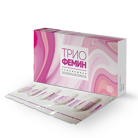 Изображение товара Триофемин / Triofemin крем для интимной гигиены дозированный 1,2 г 10 шт
