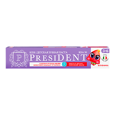 Купить PresiDent Детская зубная паста Клубника (RDA 50) 3-6 70 г 1 шт цена
