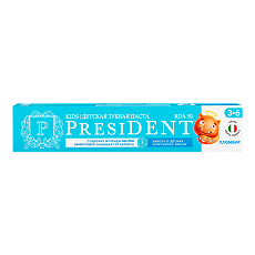 Купить PresiDent Детская зубная паста Пломбир (RDA 50) 3-6 70 г 1 шт цена