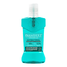 Купить PresiDent Antibacterial Ополаскиватель для полости рта 400 мл цена