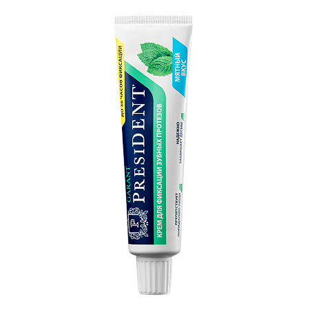 PresiDent Garant Крем для фиксации зубных протезов мятный вкус 70 г 1 шт