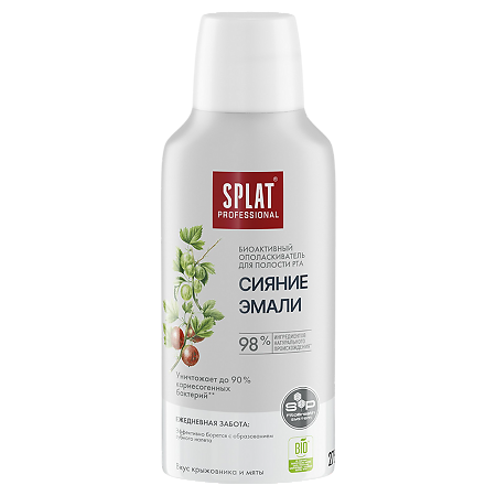 Splat Professional Ополаскиватель для полости рта Сияние эмали 275 мл 1 шт