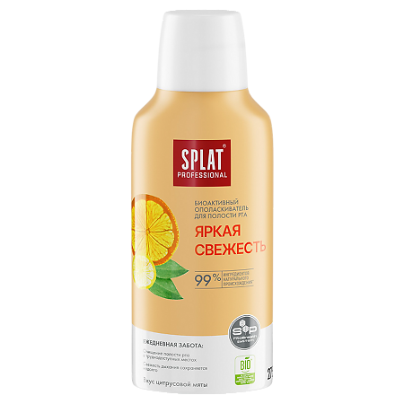 Splat Professional Ополаскиватель для полости рта Яркая свежесть 275 мл 1 шт