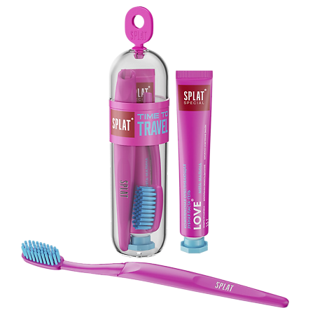 Splat Дорожный набор Special Love зубная паста-гель 25 г и зубная щетка 1 уп