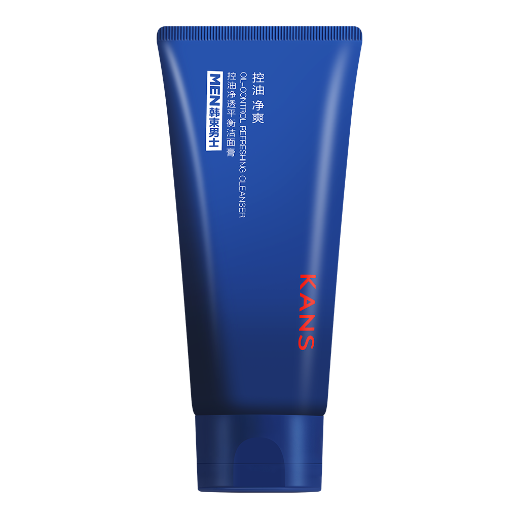 KANS Men Care Освежающая пенка для умывания для контроля жирности кожи лица для мужчин Oil-control refreshing cleanser 100 г 1 шт
