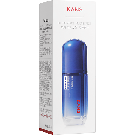 KANS Men Care Антивозрастная сыворотка 3-в-1 для контроля жирности кожи лица для мужчин Multi-effect oil-control serum 80 мл 1 шт