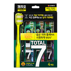 Купить Perioe Зубная щетка Total 7 мягкая набор 4 шт цена