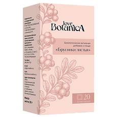 Изображение товара Love Botanica Брусники листья фильтр-пакеты по 1,5 г 20 шт