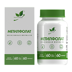 Купить NaturalSupp Метилфолат/MethylFolate Naturalsupp капсулы по 430 мг 60 шт цена