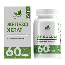 Изображение товара NaturalSupp Железо хелат/Chelated Iron Naturalsupp капсулы по 400 мг 60 шт