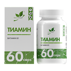 Купить NaturalSupp Тиамин/Thiamine hydrochloride Naturalsupp капсулы по 400 мг 60 шт цена