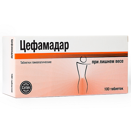 Цефамадар таблетки гомеопатические 100 шт