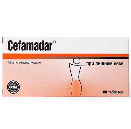 Цефамадар таблетки гомеопатические 100 шт